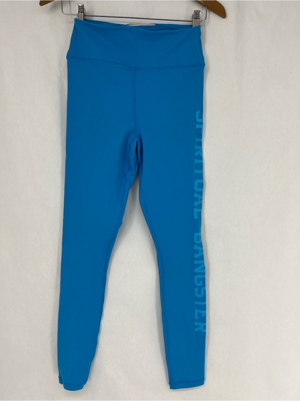 Spiritual Gangster Bright Teal Blue High-Waist Leggings